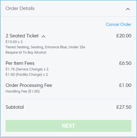 fees ticketmaster