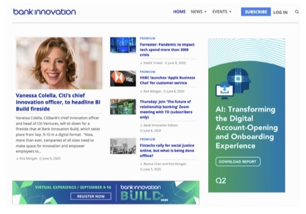 Bank innovation