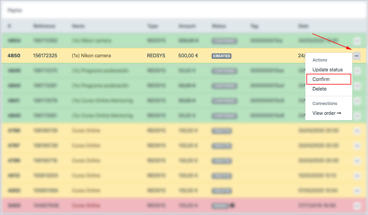 dashboard screen options